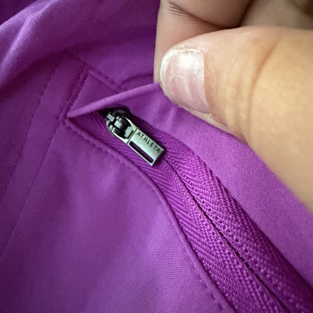 ATHLETA Brooklyn Heights Vienna Slim Pant Size 16 Jazzy Purple NWT - Picture 6 of 12